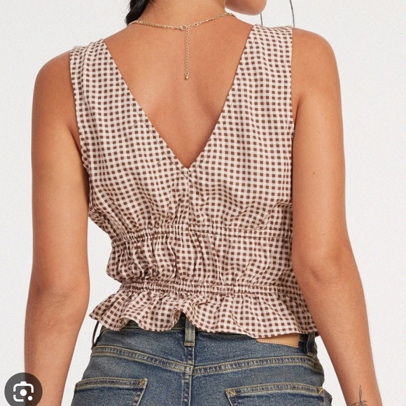 Motel rocks gingham sleeveless top - Picture 2 of 4